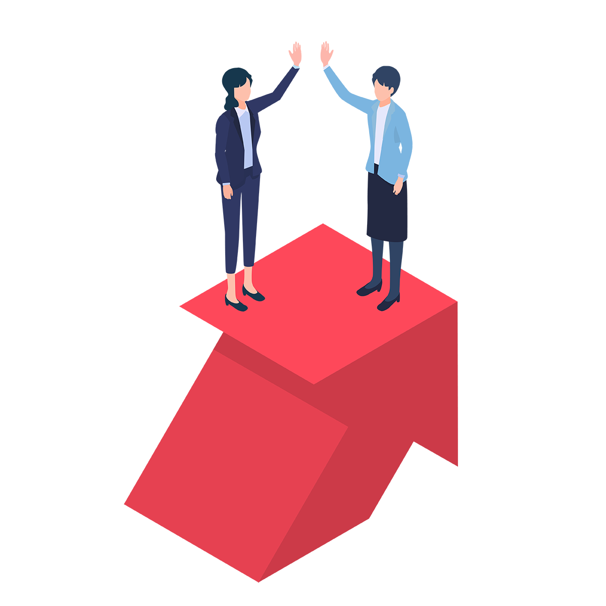 成長・ハイタッチ